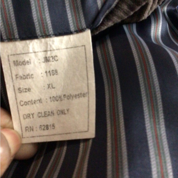 Johnston & Murphy brown corduroy single breast XL 2 button front sports blazer - Picture 7 of 10
